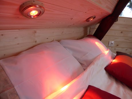 Daraus entstehen süße Träume mit LED-Stimmungslichtern.