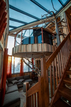 Two floors in the tree house