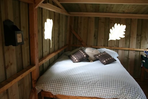 Comfy treehouse bed