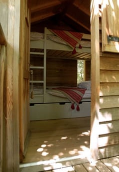 The bunk beds inside Mowgli