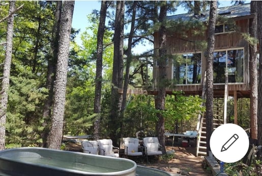 Enjoy the wonders of Treehouse Living in a sacred forest.