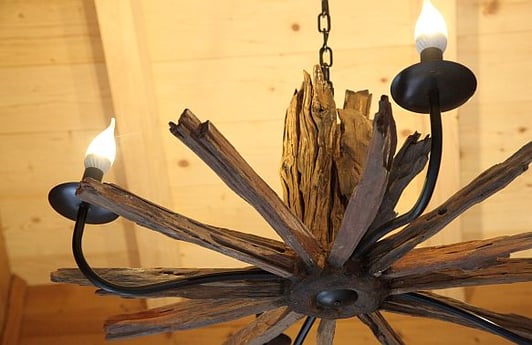 Isn't this rustic chandelier lovely?